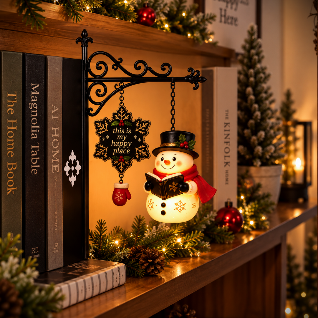 🔥Limited time 70% OFF – 🎅✨Christmas Bookshelf Character Lamp – A Little Christmas Magic For Your Shelf