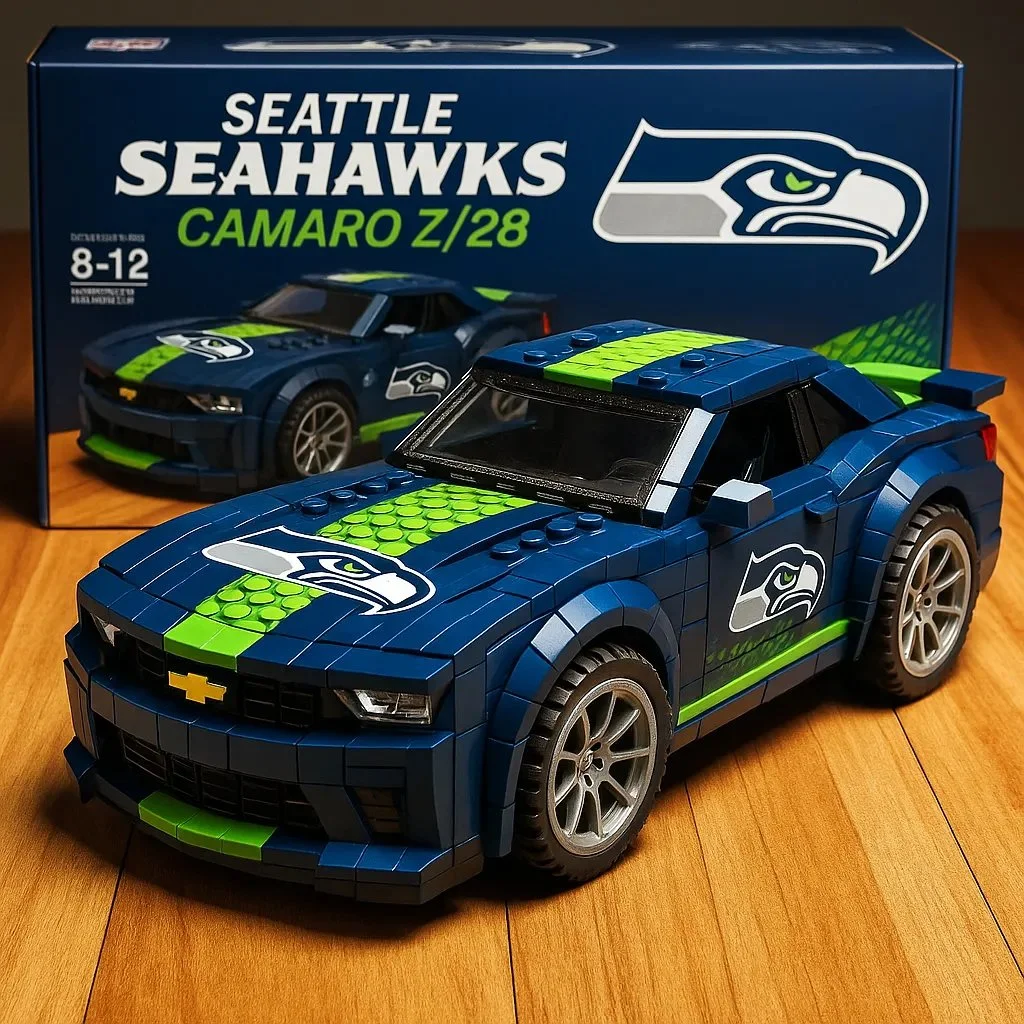 🔥Limited Edition🎁Football Team Camaro Z/28 Building Lego Block