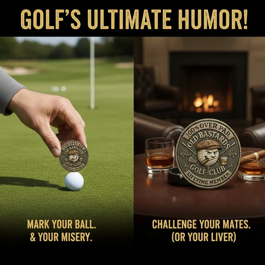 ⛳️Last Day 50% OFF - "Over Par Old Bastards" Golf Coin🏌️‍♂️