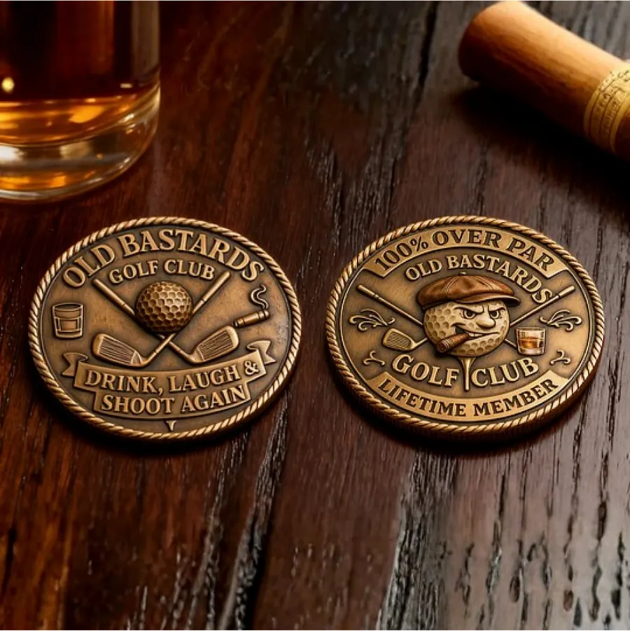 ⛳️Last Day 50% OFF - "Over Par Old Bastards" Golf Coin🏌️‍♂️