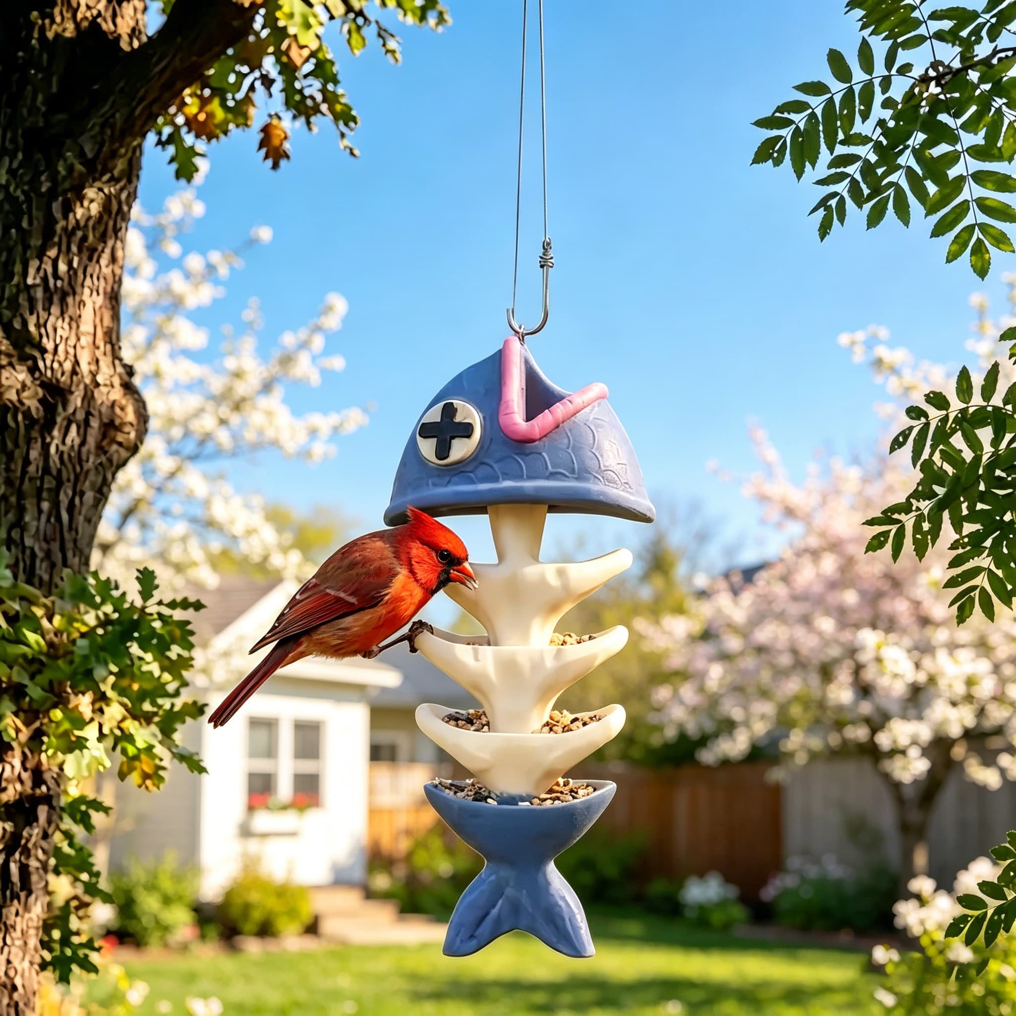 🔥Last Day 70% OFF - 🐦Fishbone Hanging Bird Feeder
