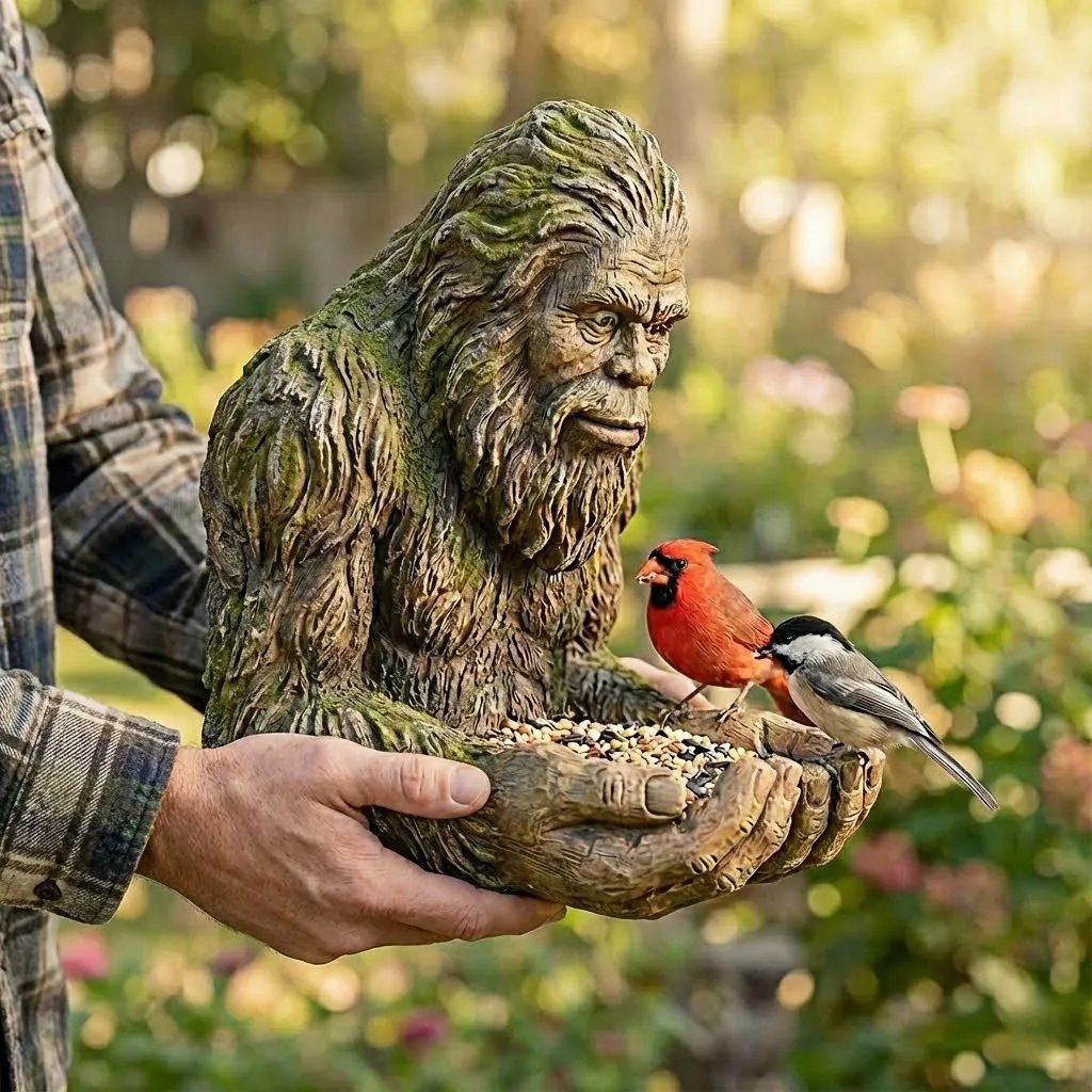 🔥 New Year Hot Sale 49% OFF🦶🦜Bigfoot Bird Feeder—A Fun Surprise for Your Backyard🌲