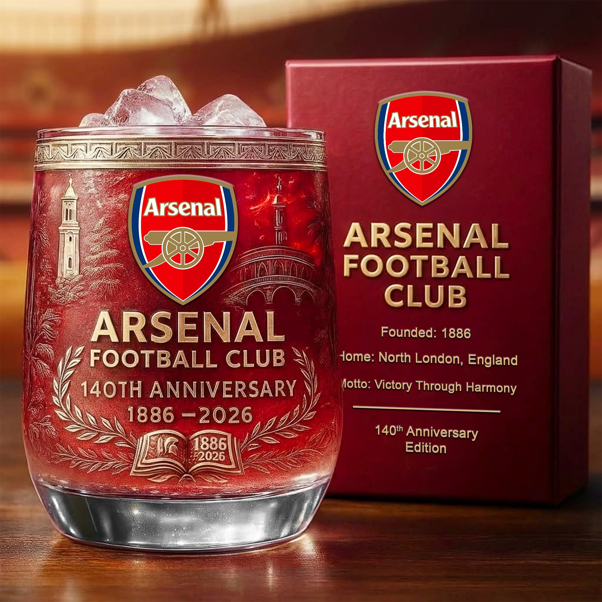 ⚽Premier League Heritage Anniversary Collectible Whiskey Glass