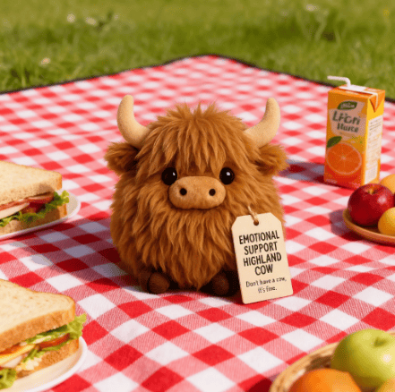 🔥Last Day 49% OFF -🐂Emotional Support Highland Cow Plush