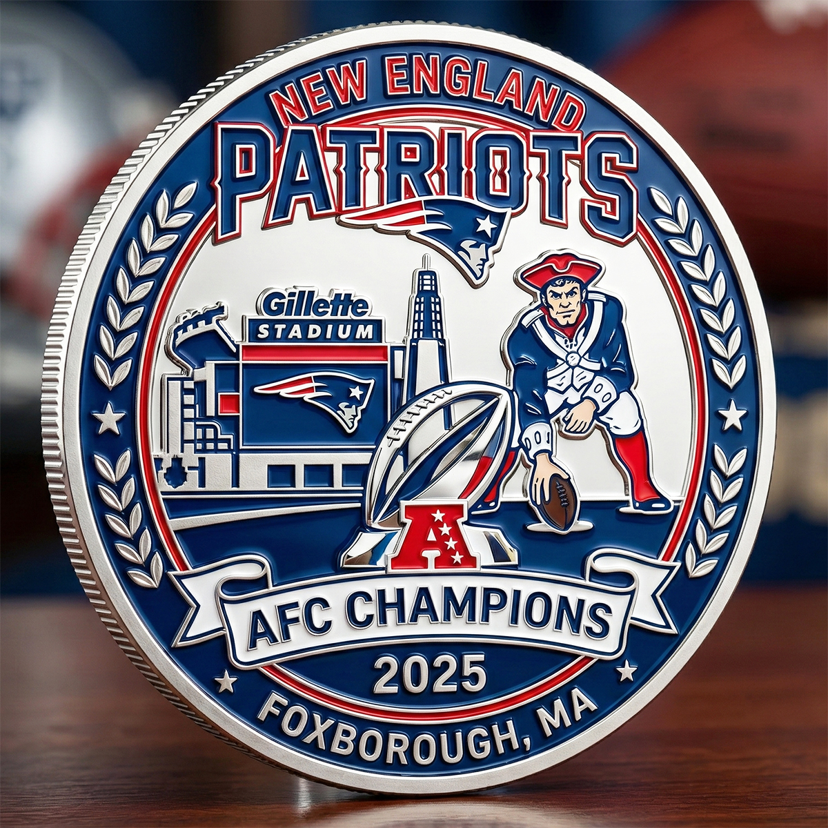 🔥Limited🏆Edition 2025 Patriots AFC Champions Commemorative Coin