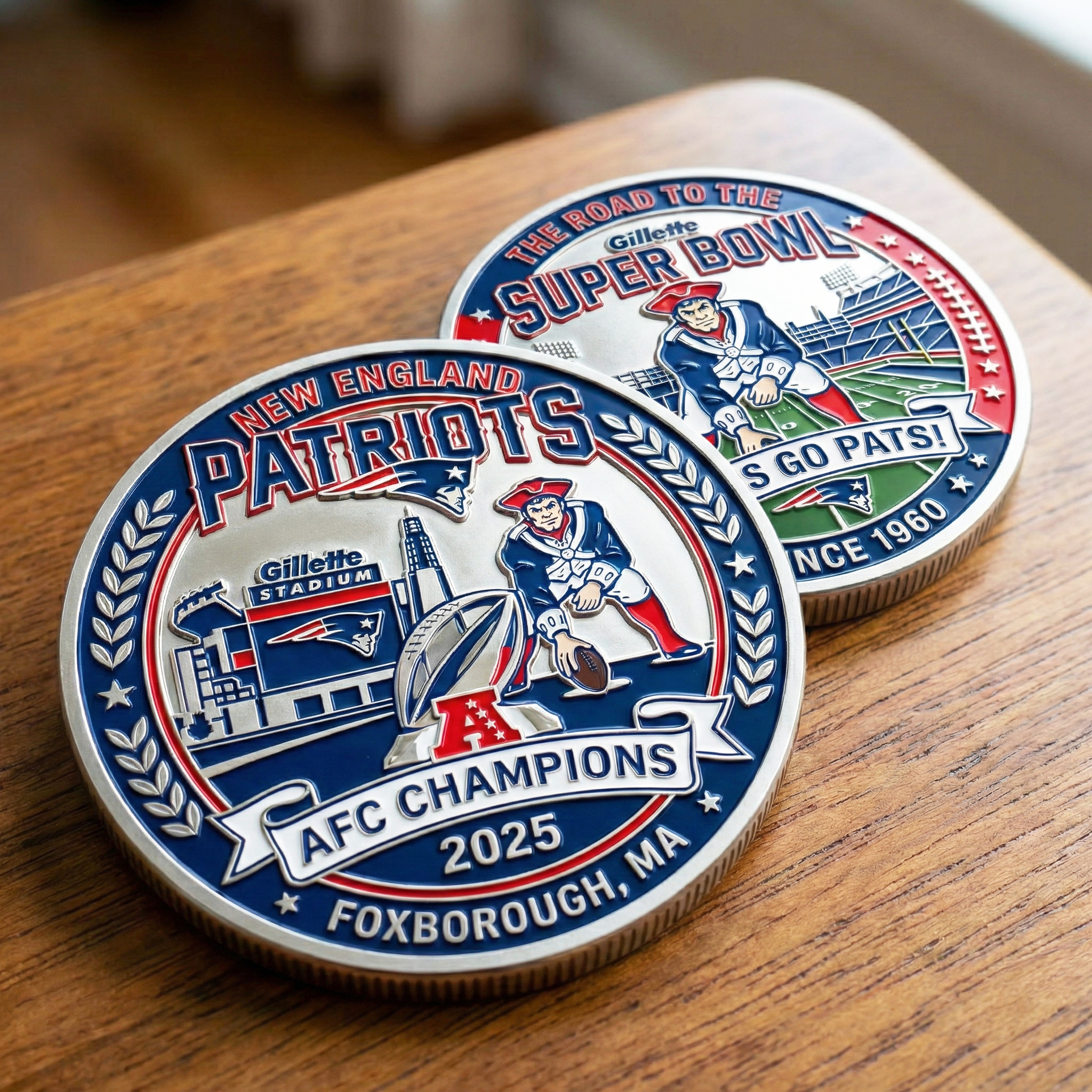 🔥Limited🏆Edition 2025 Patriots AFC Champions Commemorative Coin