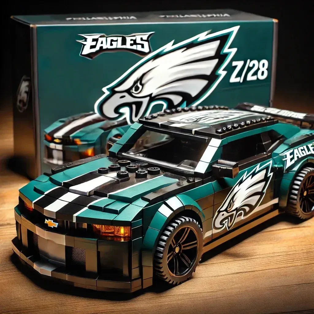 🔥Limited Edition🎁Football Team Camaro Z/28 Building Lego Block