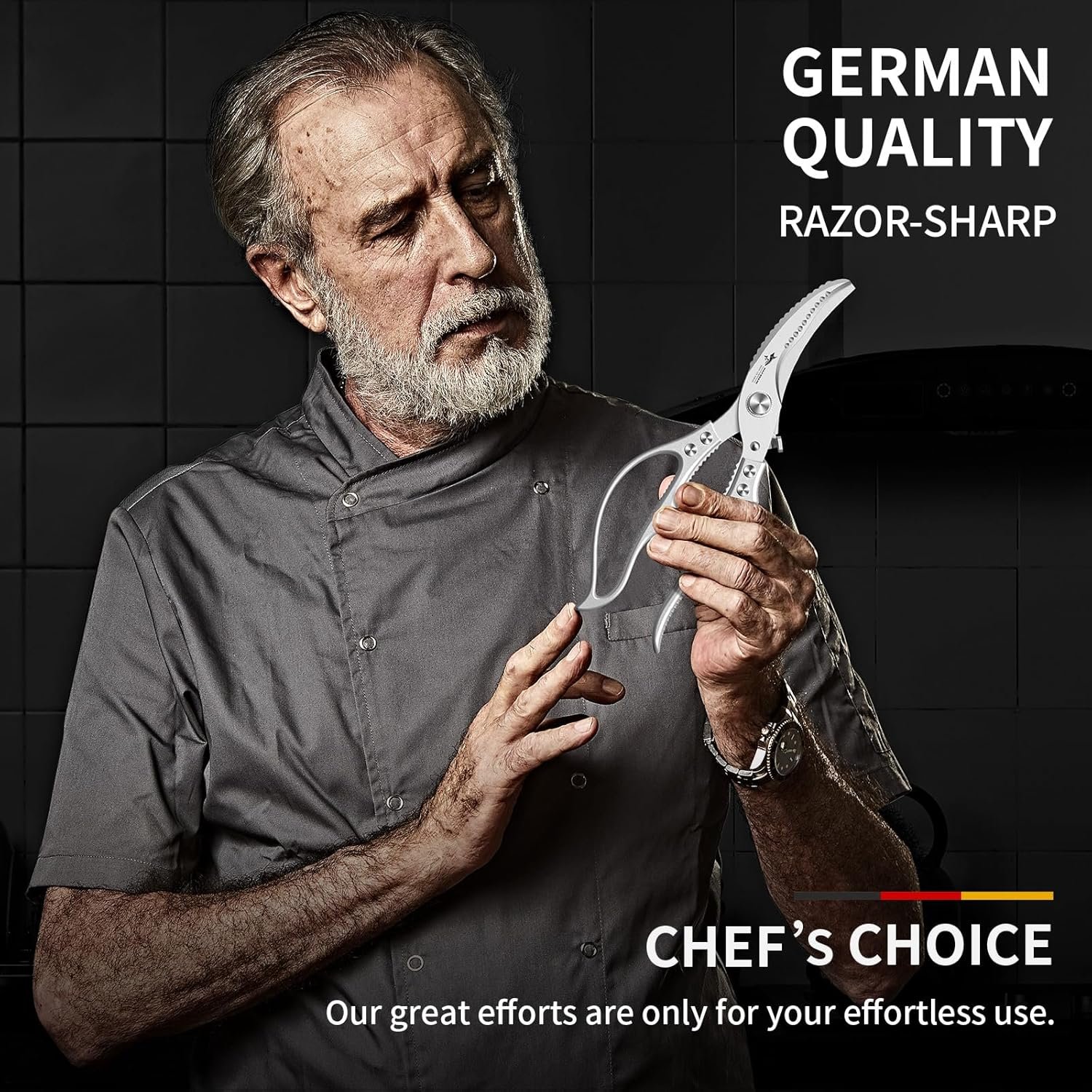 ✂️ LIMITED TIME 70% OFF! ⚡ Heavy-Duty Multifunction Kitchen Shears – 4-in-1 Tool with Fish Scaler, Bottle Opener & Safety Lock 🔪