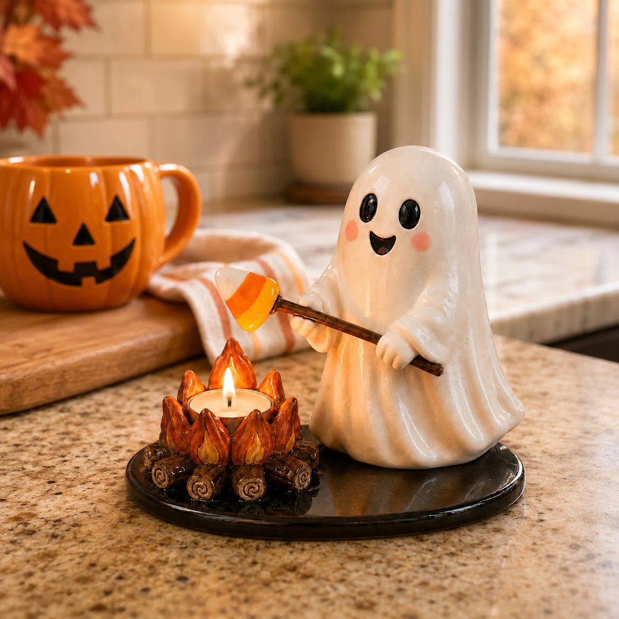 🔥LAST DAY 70% OFF💥Halloween Campfire Tealight Holder