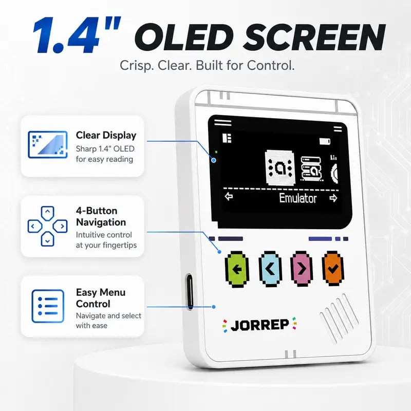 LIMITED TIME 70% OFF! ⚡-💥🏆 Pro NFC Tag Emulator: Intelligent Multi-Game Reader with 1.4" OLED Screen – 3000+ Saves, Unlimited Rewrite & Auto UID Regen for Ultimate Gaming 🚀