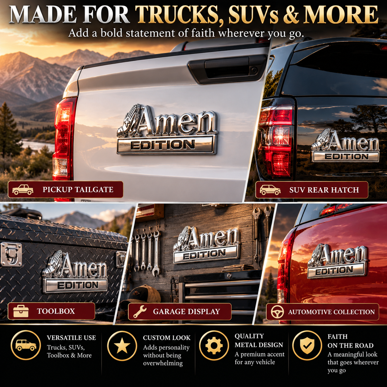 AMEN Emblem On Truck