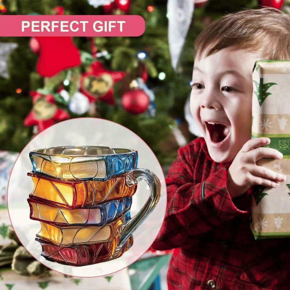 🎄Christmas Sale 49% Off❄️Novelty 3D Painted Book Mug— Where Literature Meets Art in Your Morning Routine 📚☕