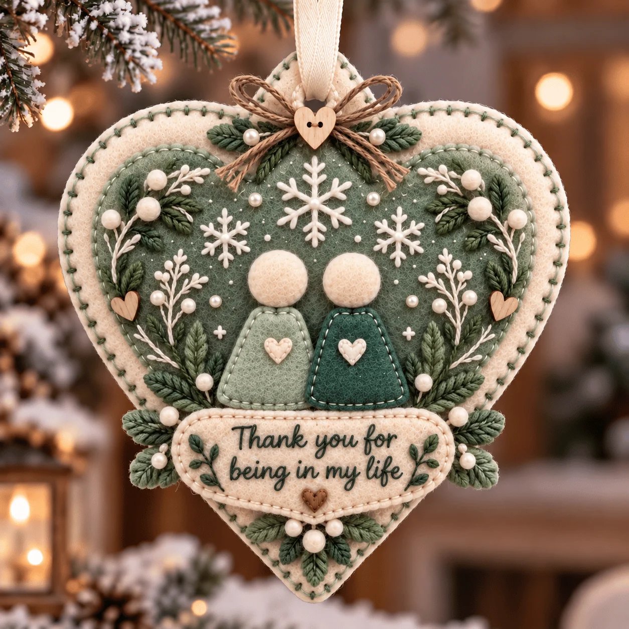 Christmas Ornament On Tree