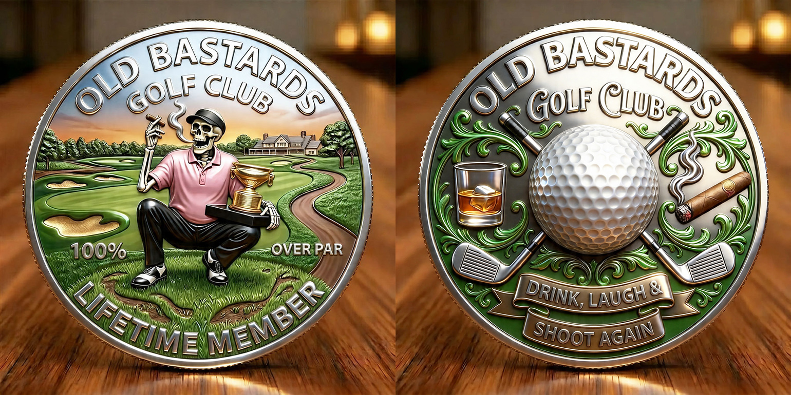 ⛳Last Day 50% OFF -The Eternal Golfer’s Challenge Coin