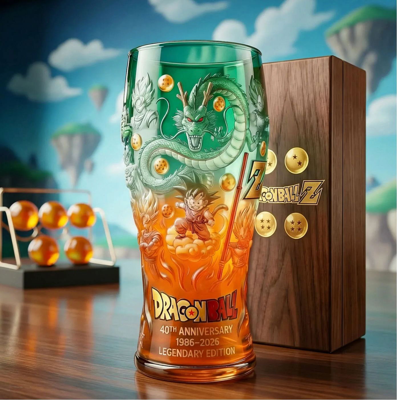 🔥Limited Edition🎁- Dragon Ball Z 40th Anniversary Legendary Edition Glass
