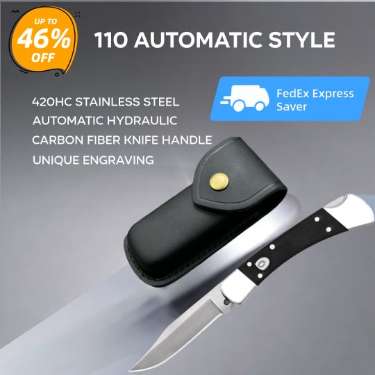 ⚡Last Day 70% OFF丨BUCK 110 Automatic Elite Hardness Hydraulic Knife🔥Buy 2 Free Shipping Only Today