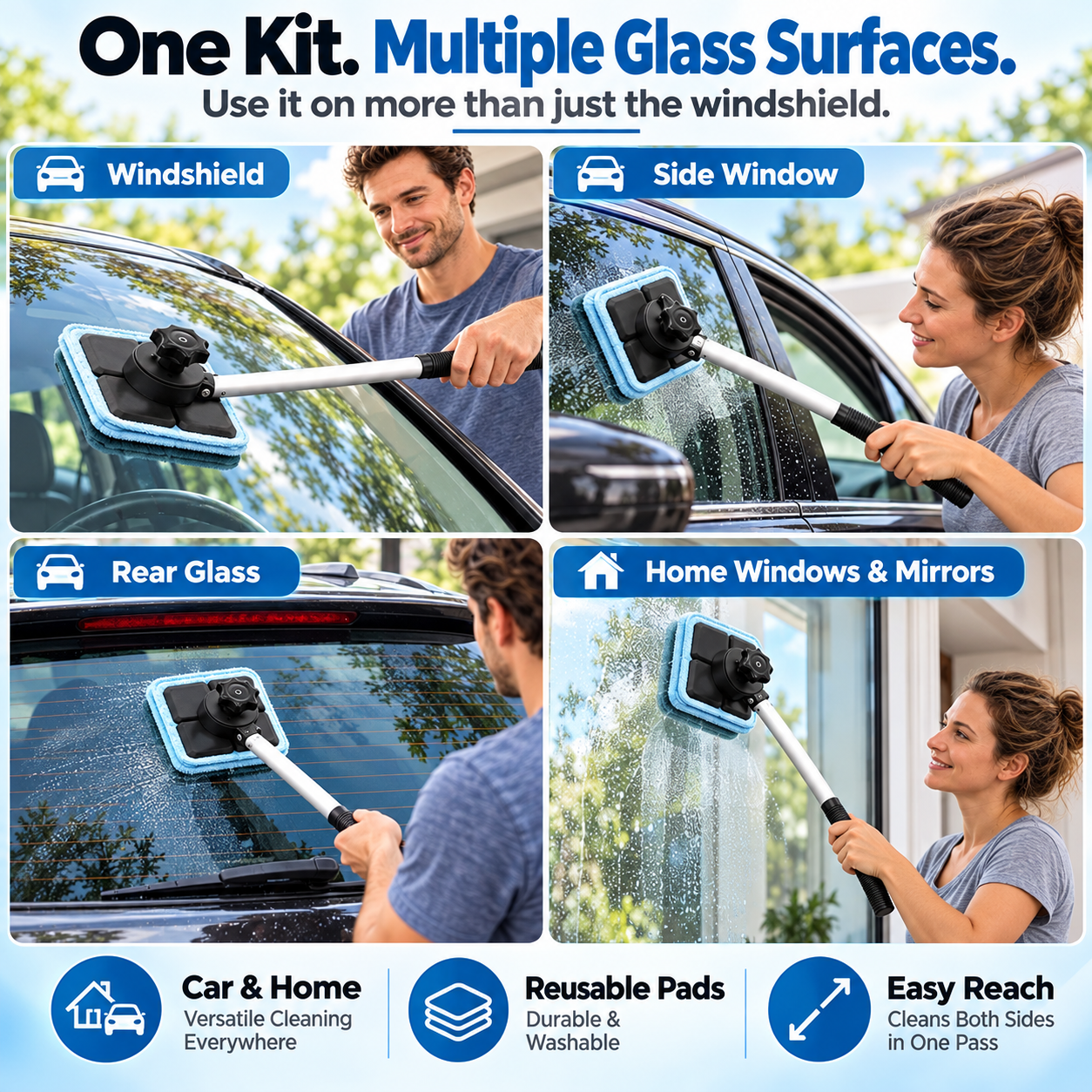 Magnetic Windshield Cleaner Uses