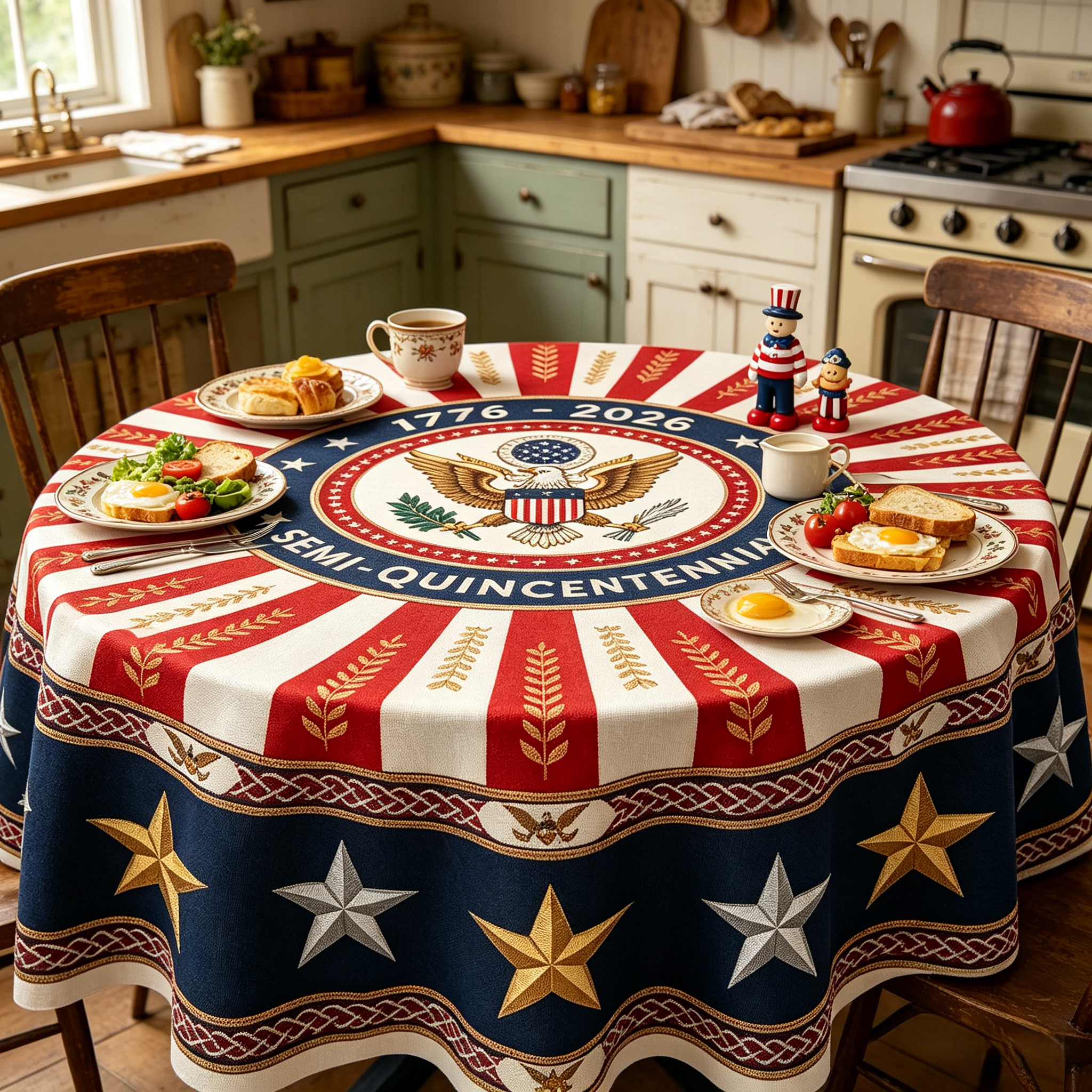 🔥Last Day 49% OFF - 🎉 America’s 250th Semi-Quincentennial Commemorative Tablecloth