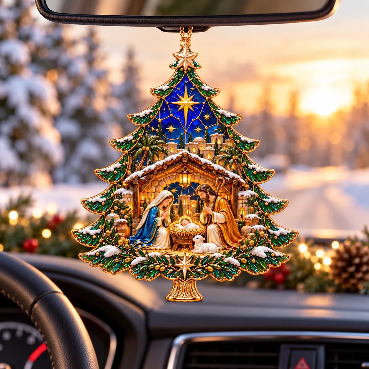 Christ Centered Christmas Nativity Ornament
