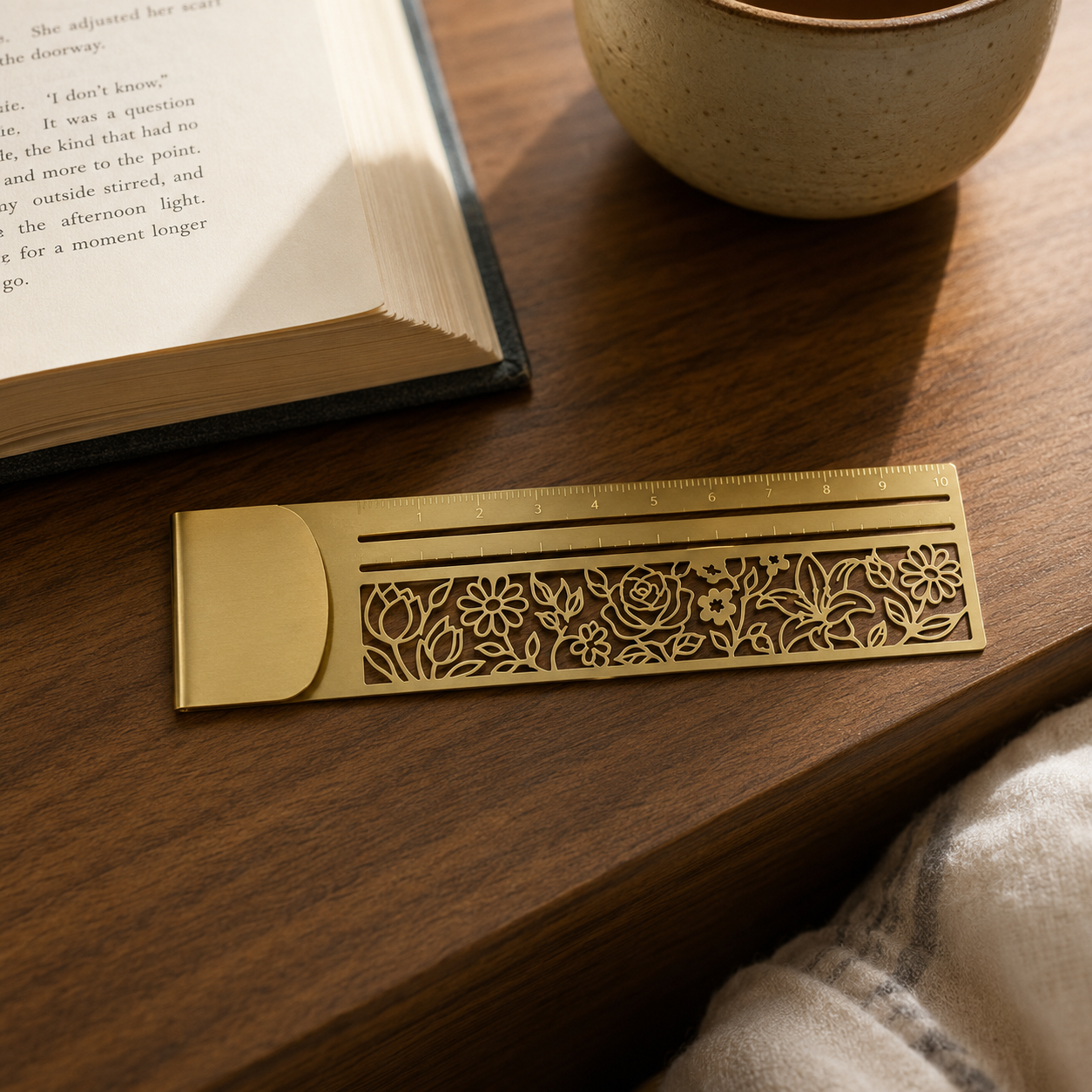 🔥Last Day 50% OFF - 😻📏 Cat Lover’s 3-in-1 Metal Bookmark Ruler | Bookmark, Ruler & Coloring