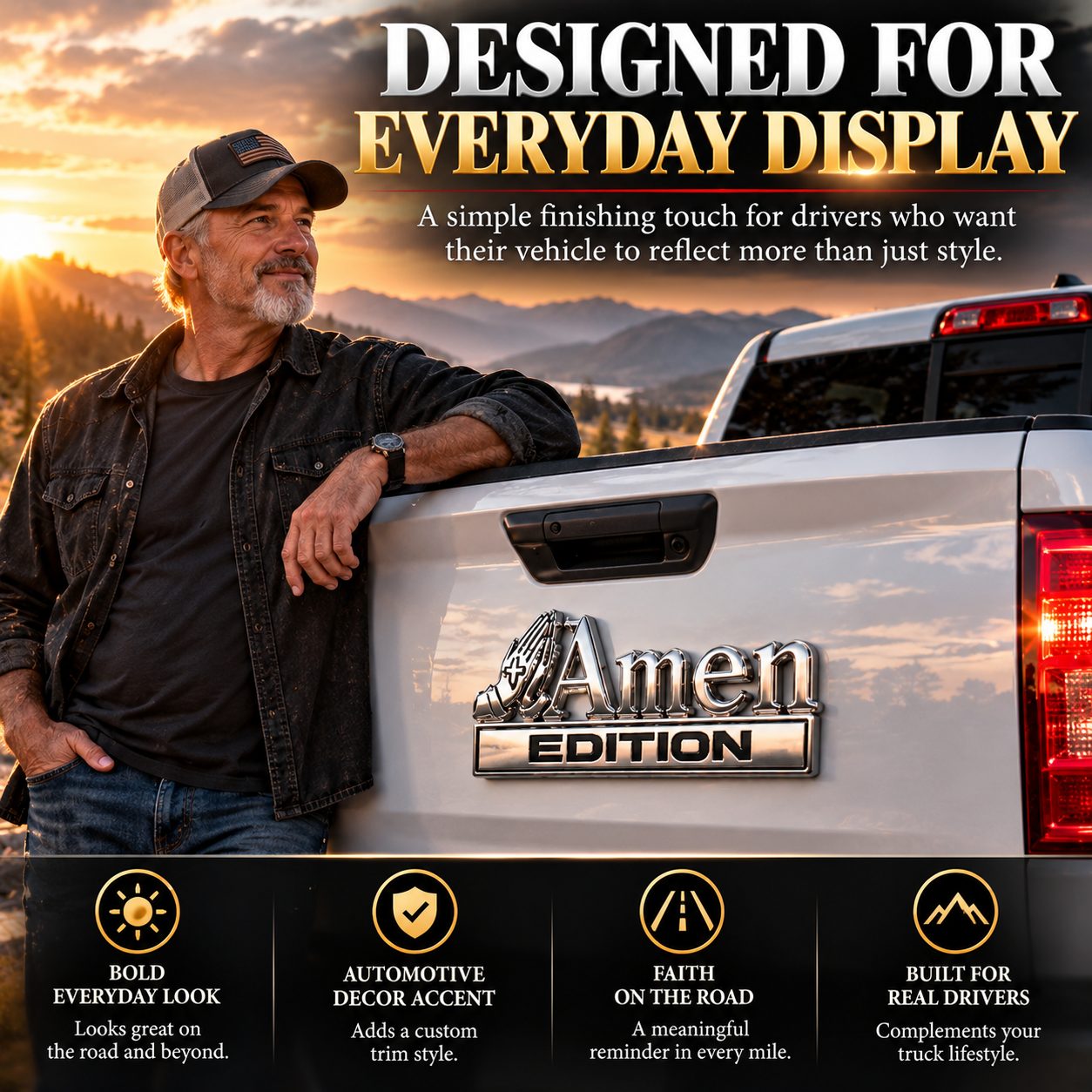 AMEN Christian Vehicle Emblem