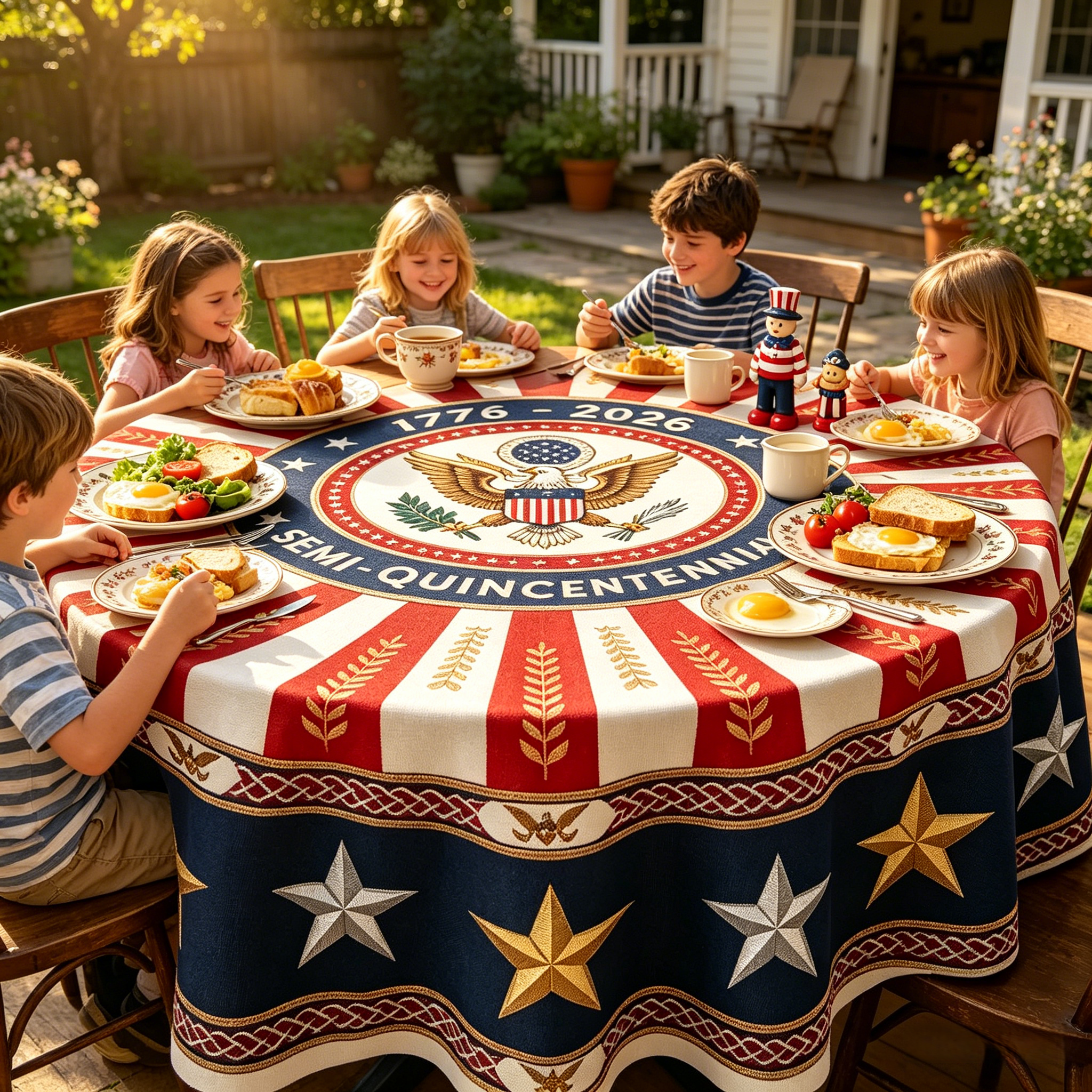 🔥Last Day 49% OFF - 🎉 America’s 250th Semi-Quincentennial Commemorative Tablecloth