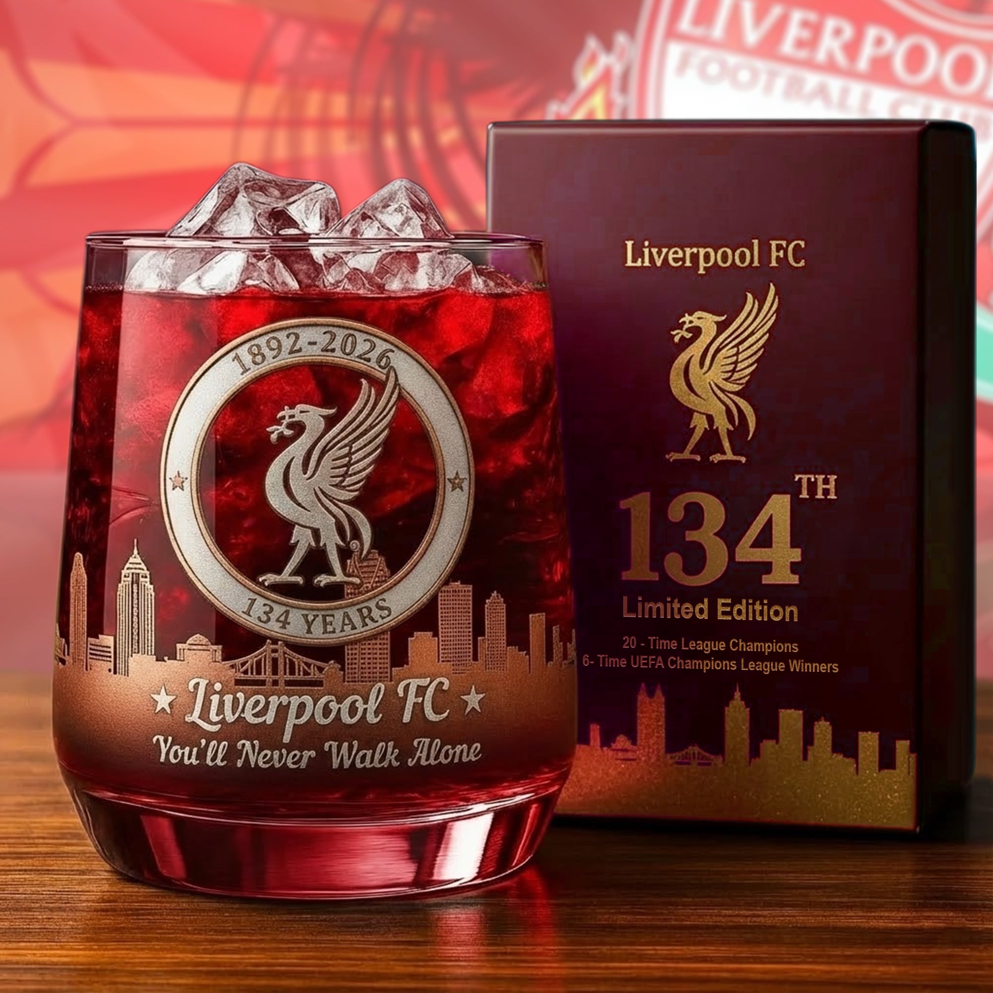 ⚽Premier League Heritage Anniversary Collectible Whiskey Glass