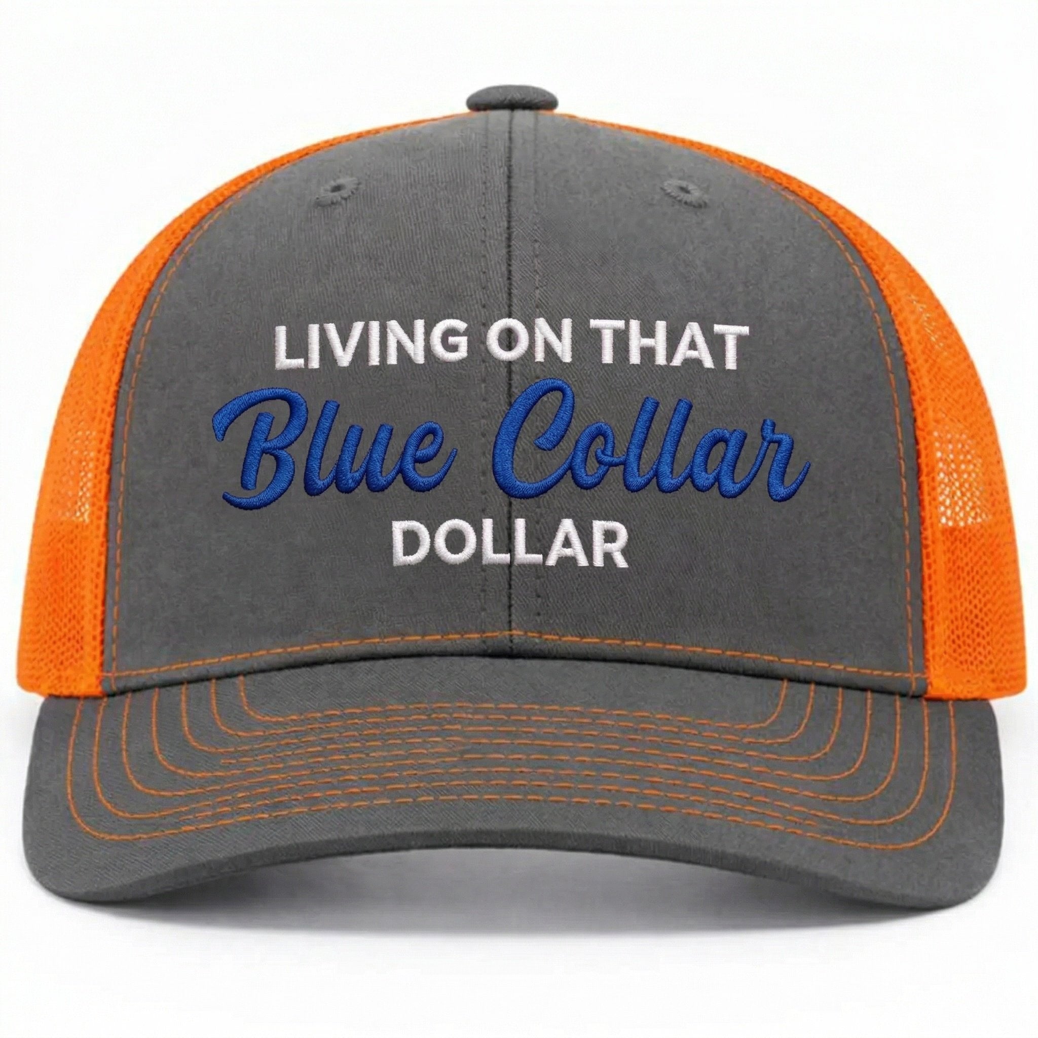 🔥LAST DAY 49% OFF-🛠️🧢Blue Collar Dollar Trucker Hat – Proud Workwear Cap