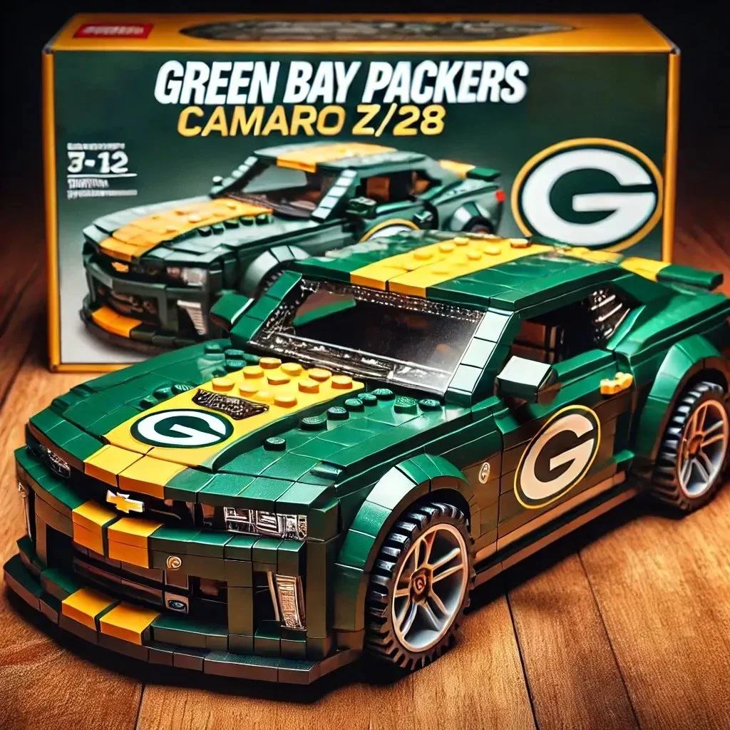 🔥Limited Edition🎁Football Team Camaro Z/28 Building Lego Block