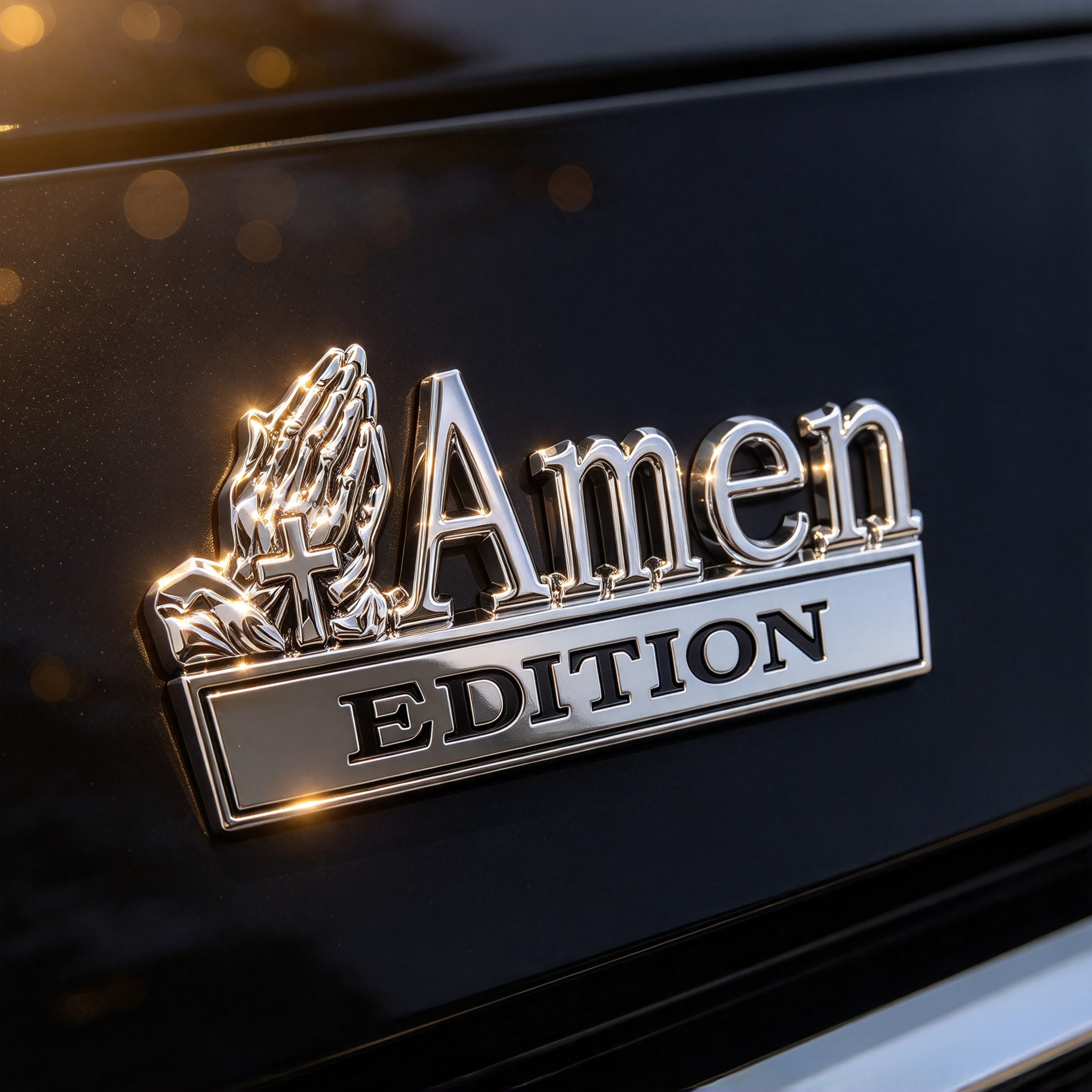 🔥Last 75pcs🎉 - 🙏 AMEN EDITION METAL CAR EMBLEM 🚗 | Declare Your Faith. Drive with Power. ⚡