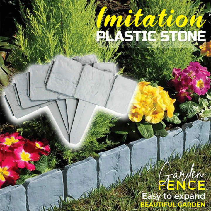 🔥Last Day 50% OFF - Imitation Stone Garden Fence 🪨 | DIY Garden Edging Border 🌻🛠️