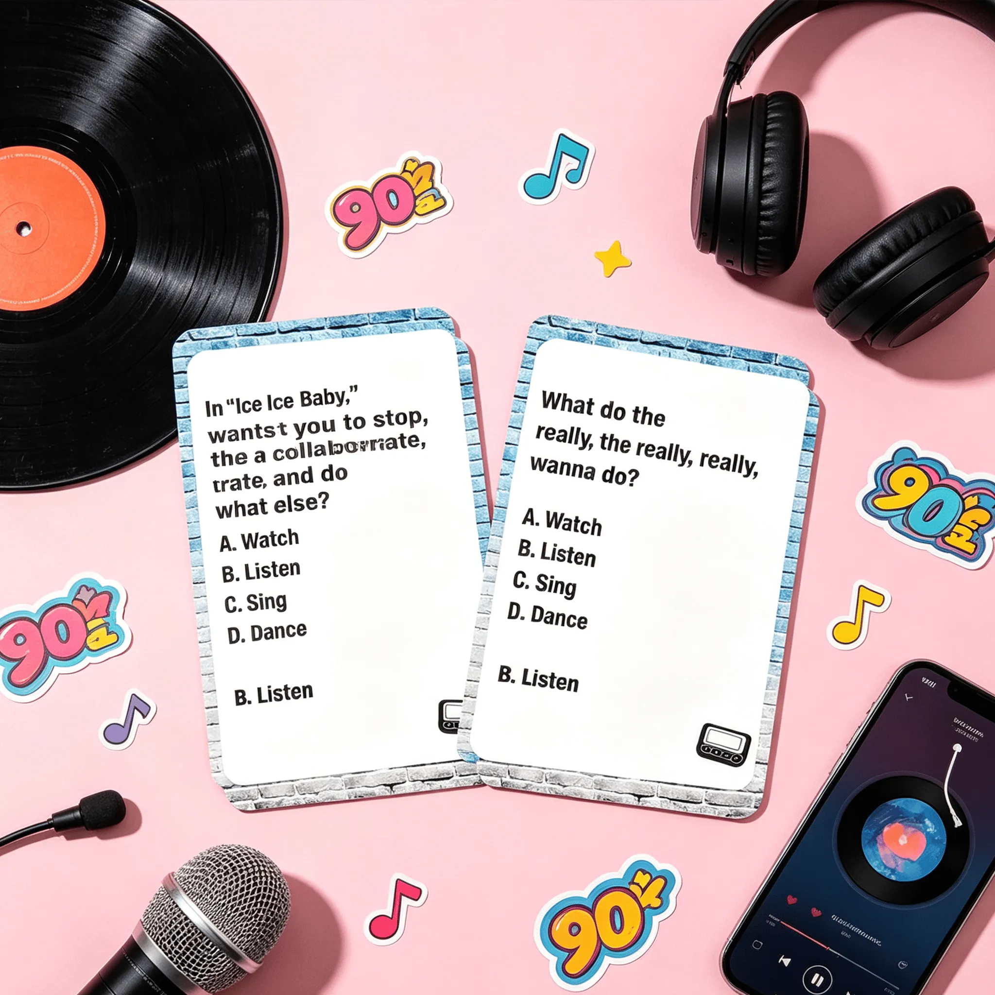 🔥Last 40pcs🎉-Lyrics Pop Quiz Pop Quiz 90s & 2000s Edition Music Trivia Game