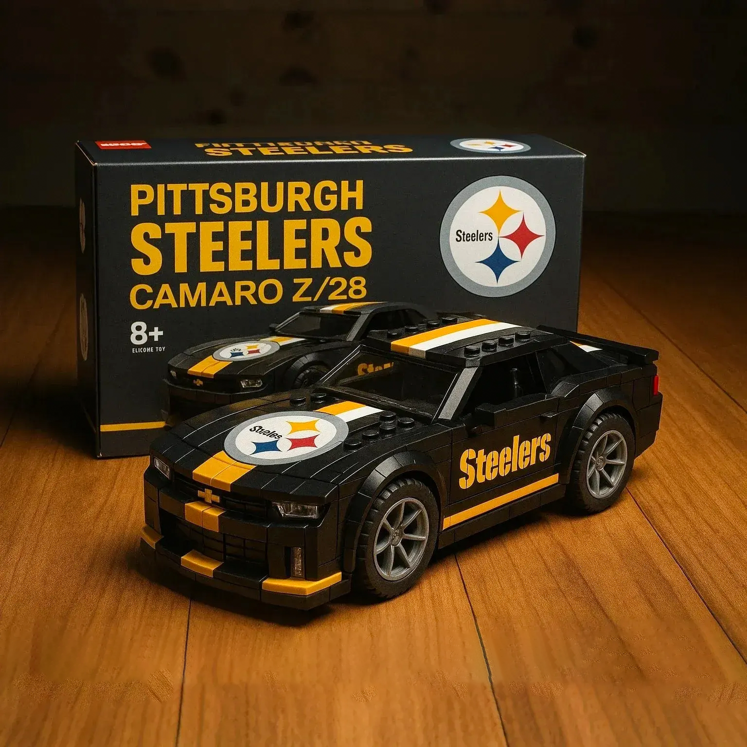 🔥Limited Edition🎁🏈Football Team Camaro Z/28 Building Block