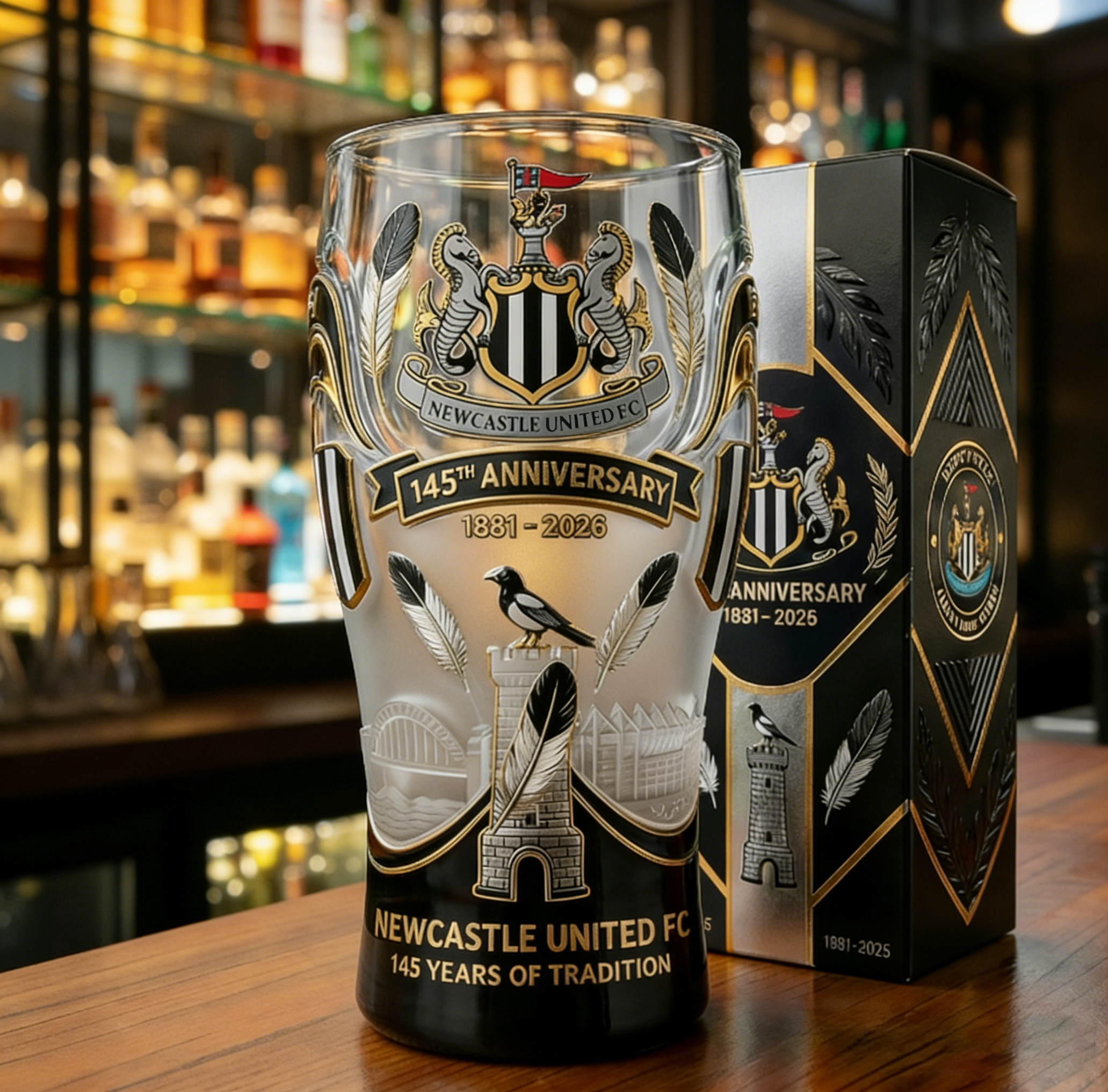 🔥Limited Edition🎁 - Newcastle United 145th Anniversary Commemorative Glass