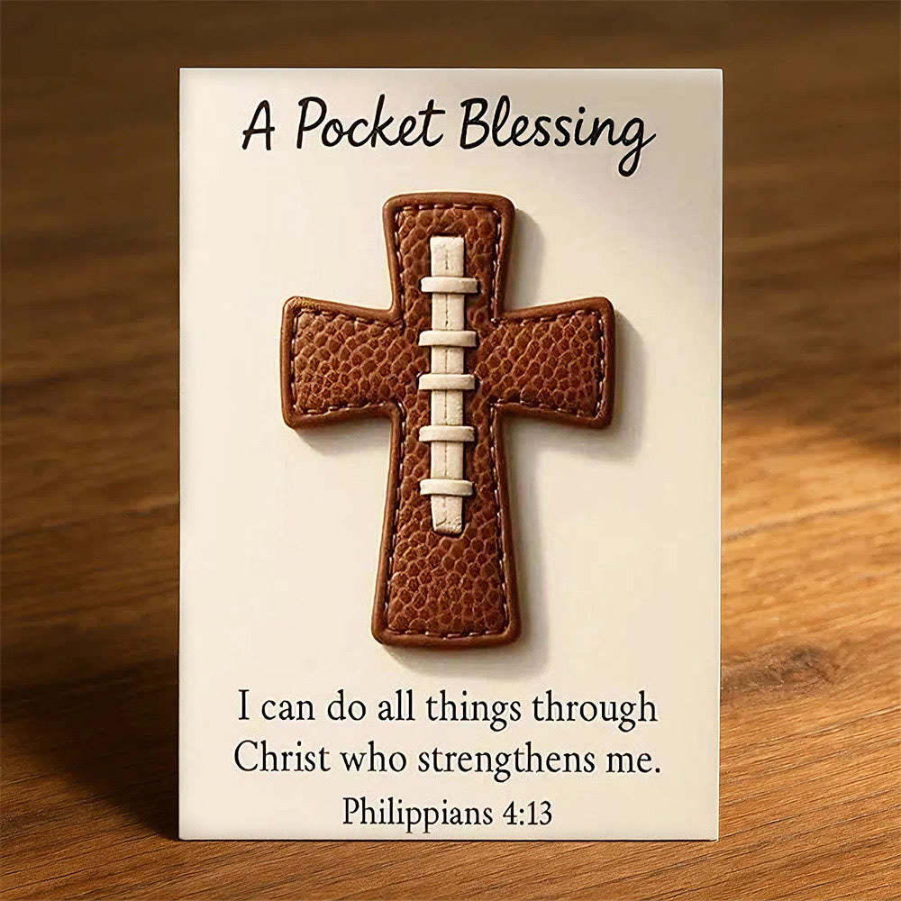 A Pocket Blessing – Baseball Cross Edition(⚾Baseball、🥎Softball、🏈 American Football)