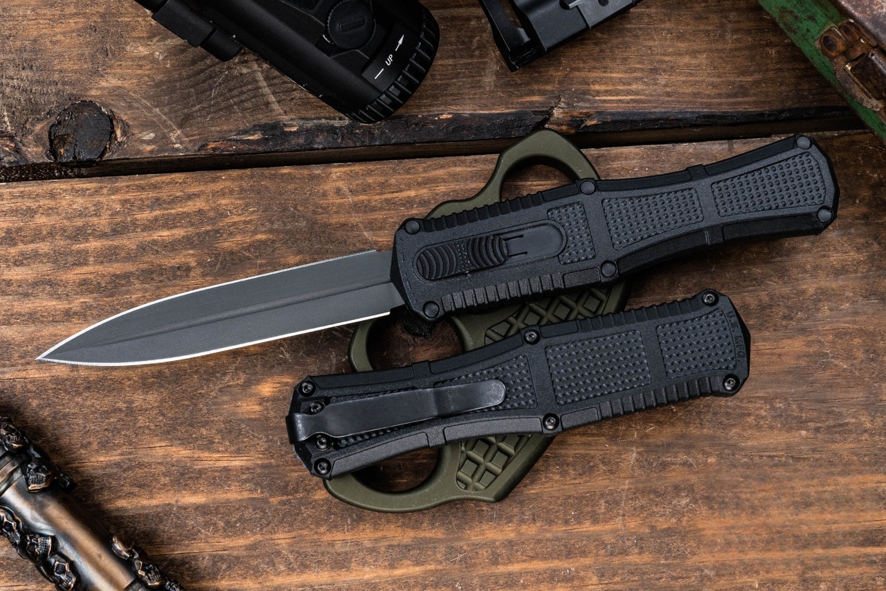 🔥BM 3370GY OTF Outdoor knife Automatic knife Self-defense knife