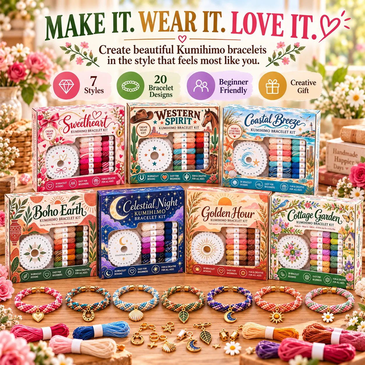 Kumihimo Bracelet Making Inspiration