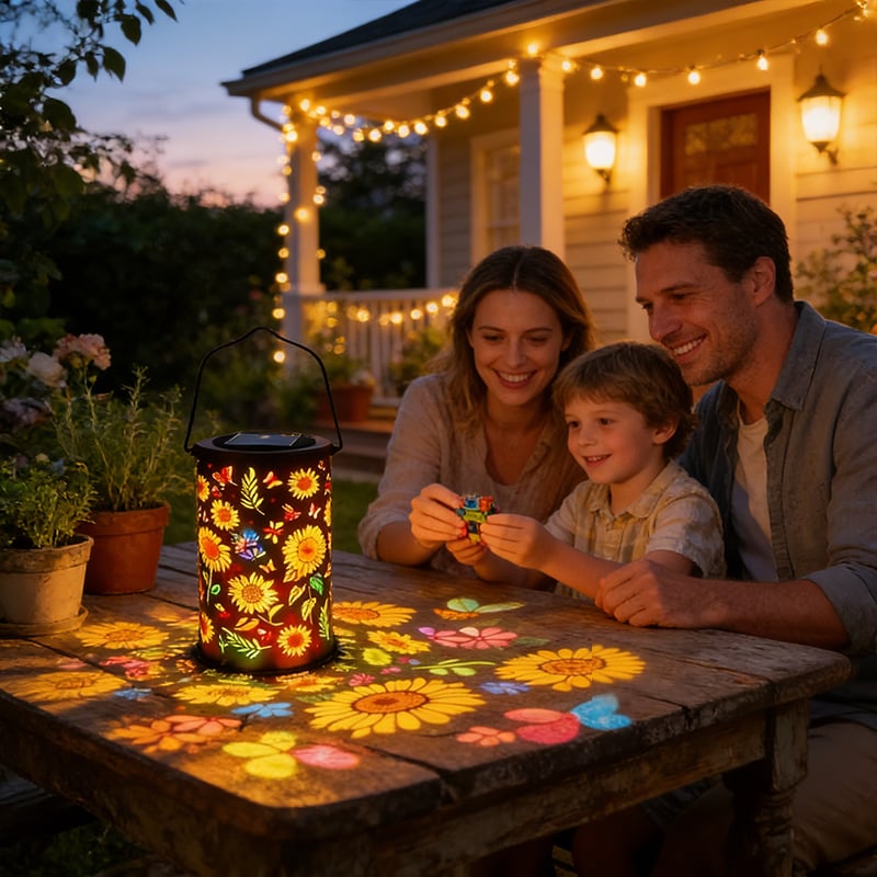 🔥LAST DAY 50% OFF✨Solar Lanterns with Projection – Sunflower & Butterfly Ground Art Lights