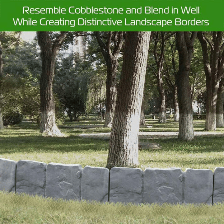 🔥Last Day 50% OFF - Imitation Stone Garden Fence 🪨 | DIY Garden Edging Border 🌻🛠️