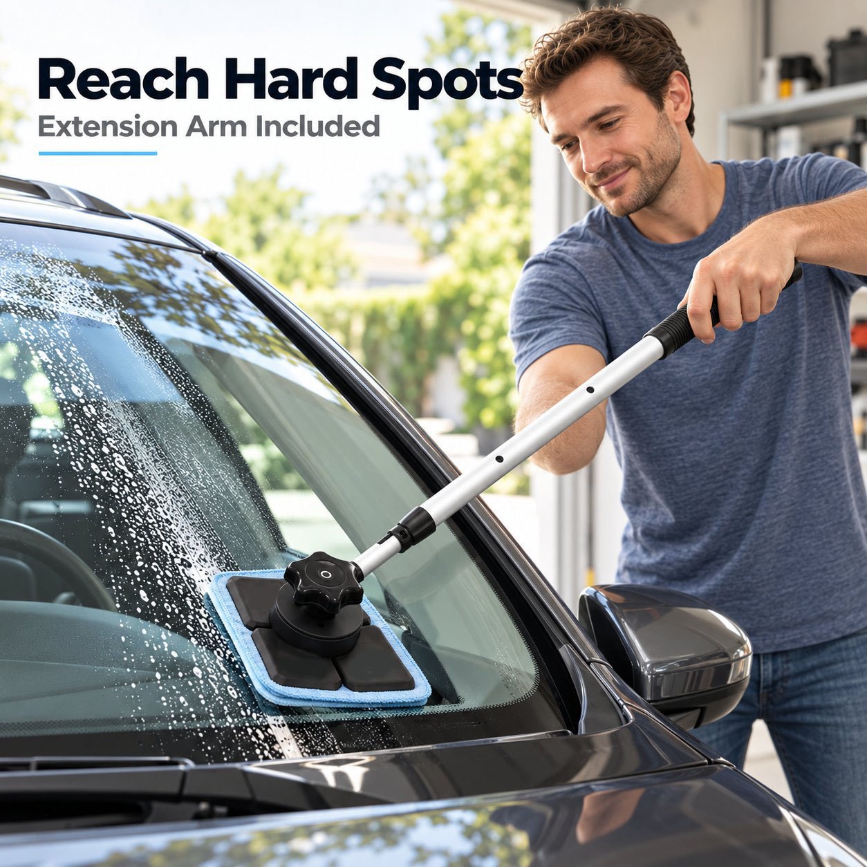 🎁Last Day 70% OFF -Dual Magnetic Car Windshield Cleaner | Streak-Free Auto Glass Cleaning Kit
