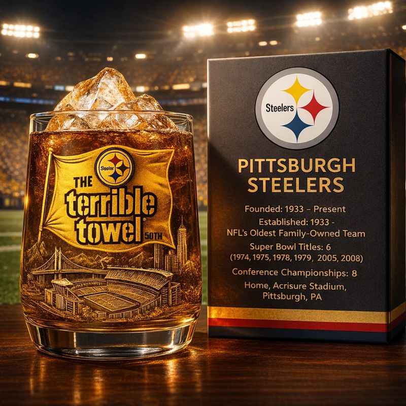 Football Team Anniversary Whiskey Glass Collection