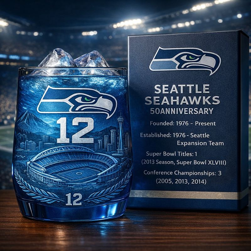 Football Team Anniversary Whiskey Glass Collection