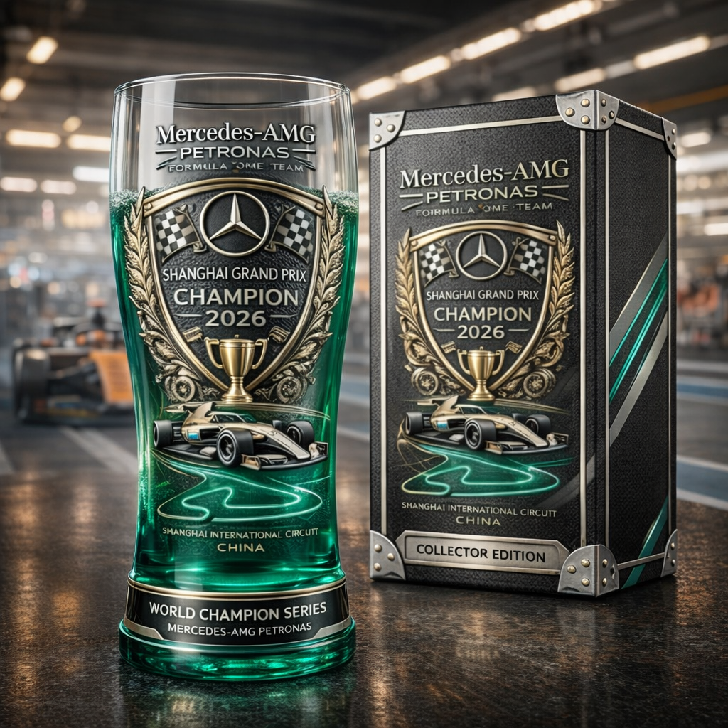 🔥Limited Edition🎁-🍻Mercedes Shanghai Grand Prix Champion 2026 Collector Edition Glass