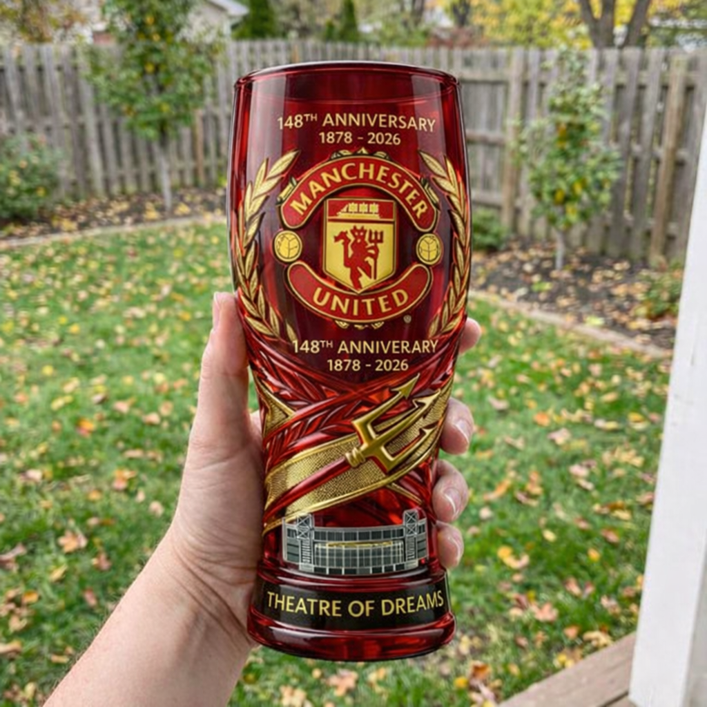 🔥Limited Edition🎁 - Manchester United 148th Anniversary Commemorative Glass