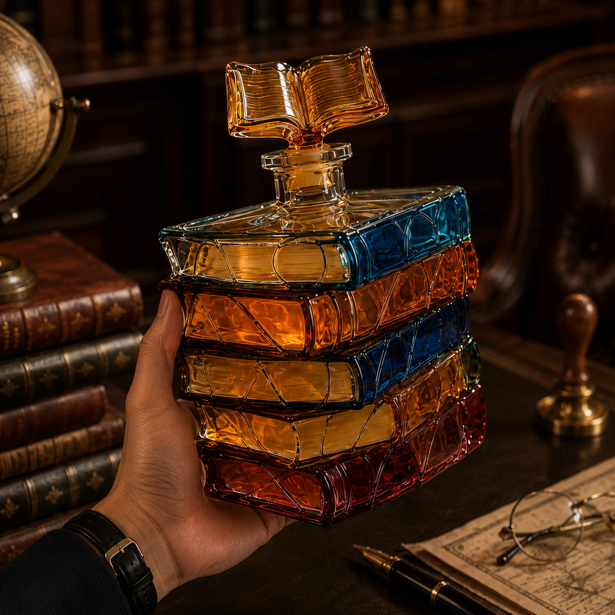 🔥 Limited Edition 📚Vintage Colorful Book Bottle