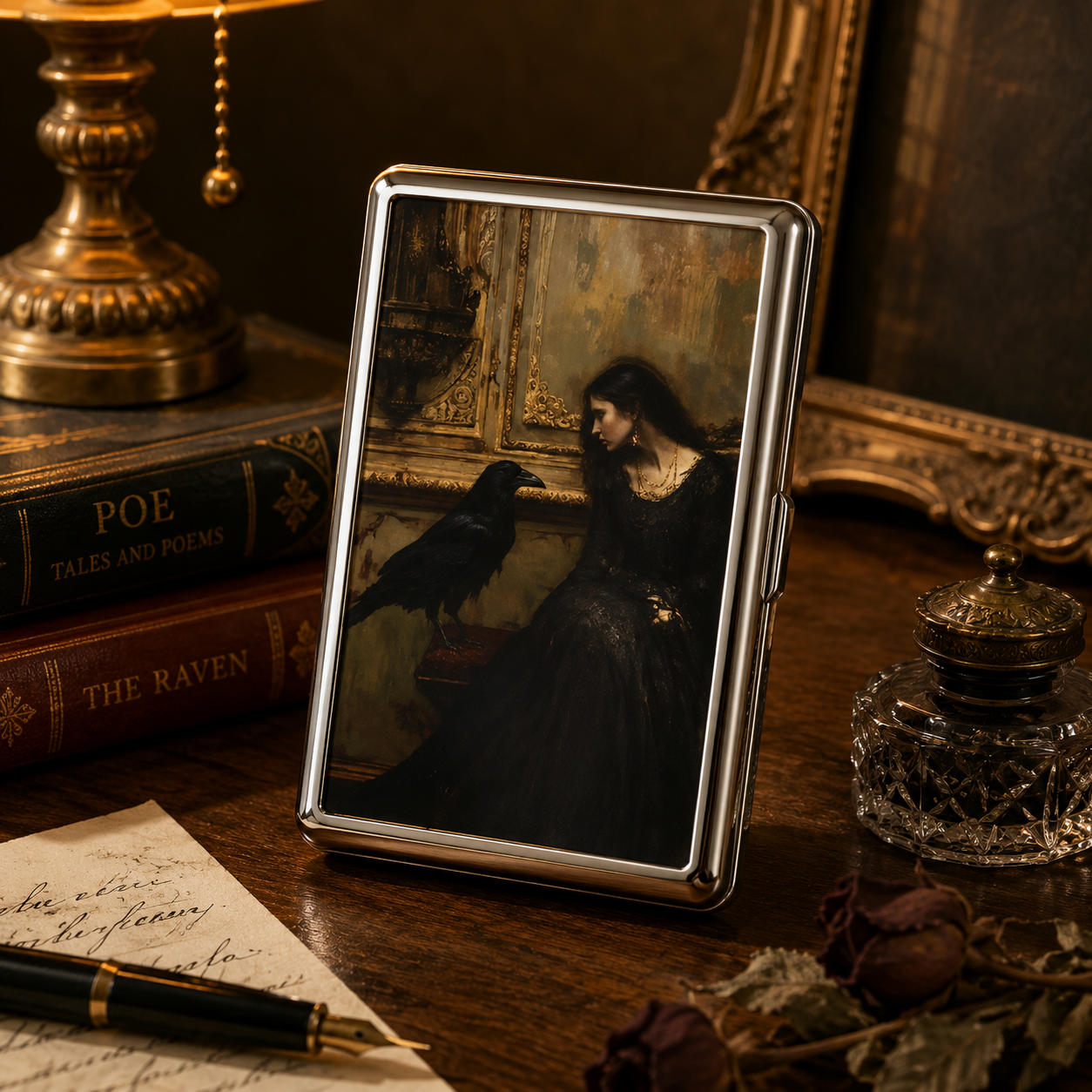 🔥 Limited Time 70% OFF💳 Vintage Art Deco Card & Cash Case — RFID Protection 🖤🔒