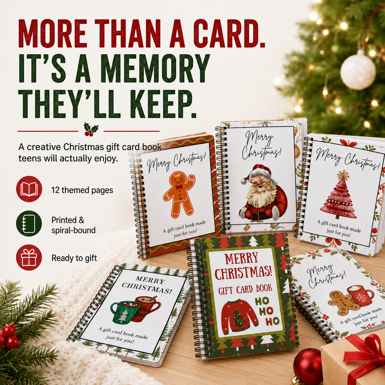 🔥 LIMITED-TIME 70% OFF — Christmas Gift Card Book