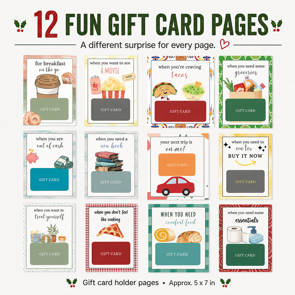 🔥 LIMITED-TIME 70% OFF — Christmas Gift Card Book