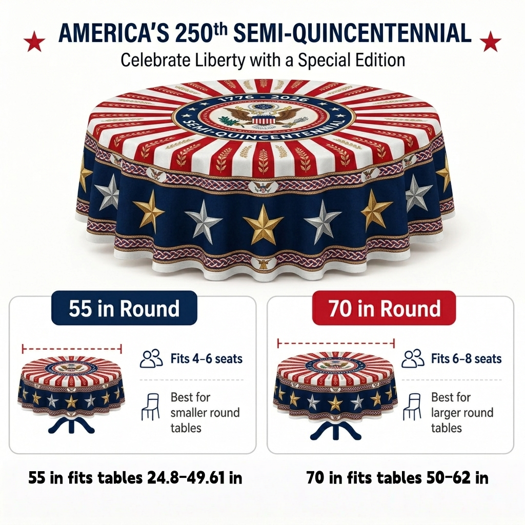 🔥Last Day 49% OFF - 🎉 America’s 250th Semi-Quincentennial Commemorative Tablecloth