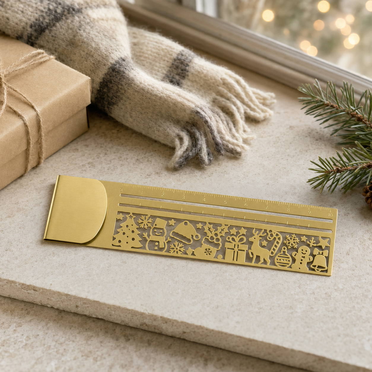 🔥Last Day 50% OFF - 😻📏 Cat Lover’s 3-in-1 Metal Bookmark Ruler | Bookmark, Ruler & Coloring
